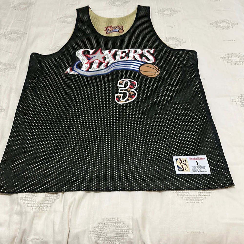 Allen iverson reversible jersey. All star and 76ers